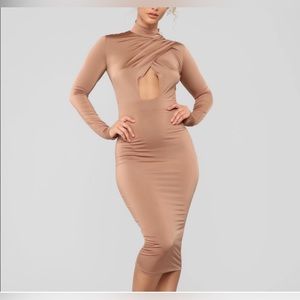 Don’t Hold It Against Me Dress-Bronze
